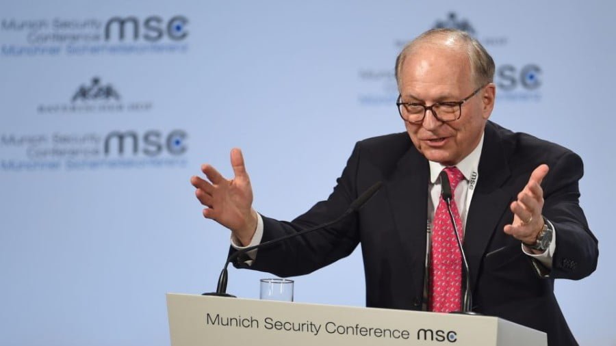 Chairman Wolfgang Ischinger addresses the Munich Security Conference last week. Photo: AFP/Andreas Gebert/DPA