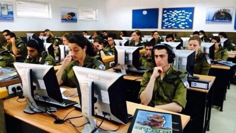 Students at the Israeli military’s Computing and Cyber Defense Academy. Israel is also “scouring Jewish communities abroad for young computer prodigies willing to join its ranks.”