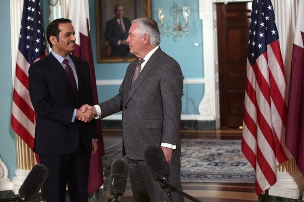 Secretary Of State Rex Tillerson Meets With Qatari Foreign Minister