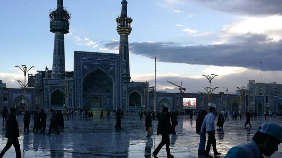 Dawn comes to Imam Reza shrine in Mashhad. Photo: Asia Times/Pepe Escobar