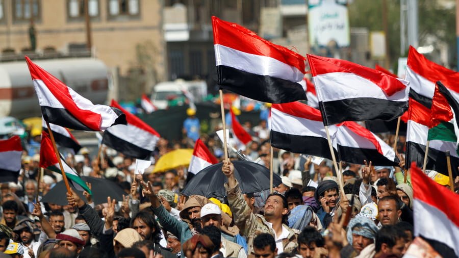 Supporters of the Houthi movement in Sanaa, Yemen, June 8, 2018 © Mohamed Al-Sayaghi / Reuters