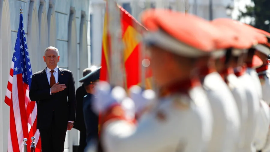US Secretary of Defense James Mattis in Skopje, Macedonia, September 17, 2018 © Ognen Teofilovski / Reuters