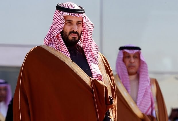 FILE PHOTO: Saudi Deputy Crown Prince Mohammed bin Salman attends a graduation ceremony and air show marking the 50th anniversary of the founding of King Faisal Air College in Riyadh