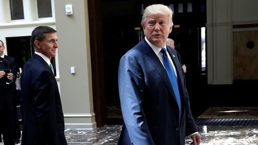 General Michael Flynn (L) and Donald Trump (R) in this September 2016 file photo © Reuters / Mike Segar