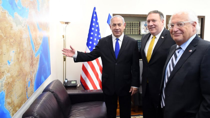 SecStae Mike Pompeo visit to Israel, April 2018, US Embassy Jerusalem.