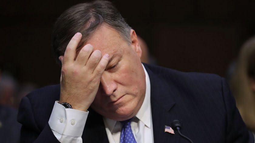 Flying Monkey Pompeo Fleeing the Coop Or About to be Shot Down?