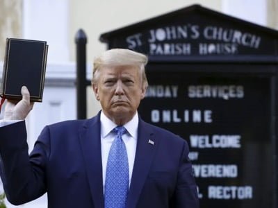 During the riots outside the White House, President Trump went to St. John’s Episcopal Church to present himself, Bible in hand, as the defender of the religious beliefs of all Christians in the face of Puritan fanaticism