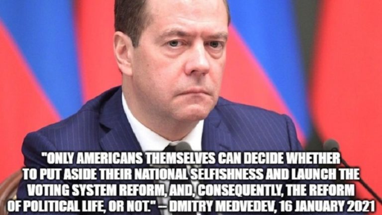Medvedev To Americans: ‘Only You Can Put Aside Your National Selfishness’!