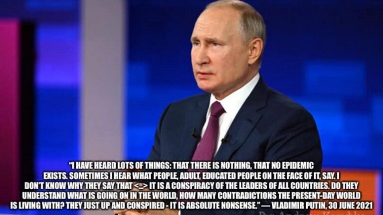 Non-Russian Pro-Russians Must Acknowledge Putin’s COVID & Vaxx Stances