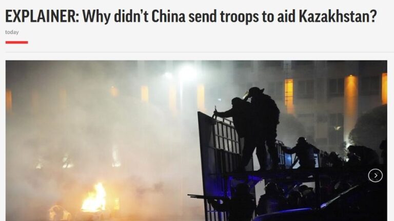 It’s a Distraction to Discuss Why China Didn’t Dispatch Troops to Kazakhstan