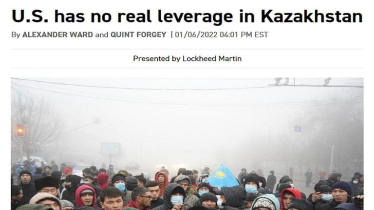 Politico’s Right, The US Has No Real Leverage In Kazakhstan, But That’s A Good Thing