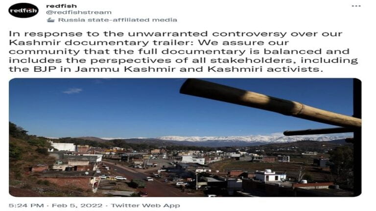 Additional Insight Into Ruptly-Funded Redfish’s Kashmir Video Scandal