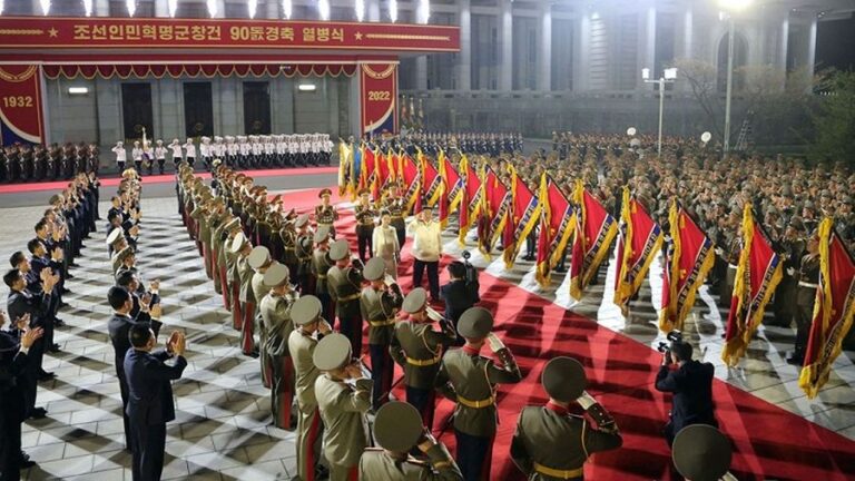 Military Parade in Pyongyang on April 25, 2022