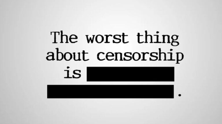 Censorship Is Bad News