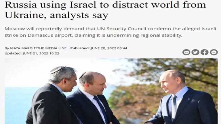 Russia’s Reported Plans to Condemn Israel at the UNSC Aren’t a Distraction from Ukraine