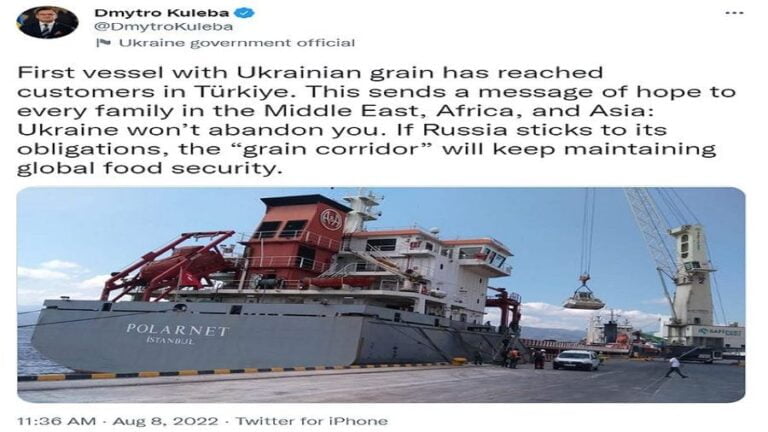 The New York Times Exposed Kiev’s Latest Lie: No Newly Exported Grain Is Going to Africa