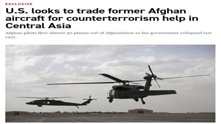 America’s Scheme of Swapping Afghan Aircraft for Central Asian Influence Is Admittedly Clever