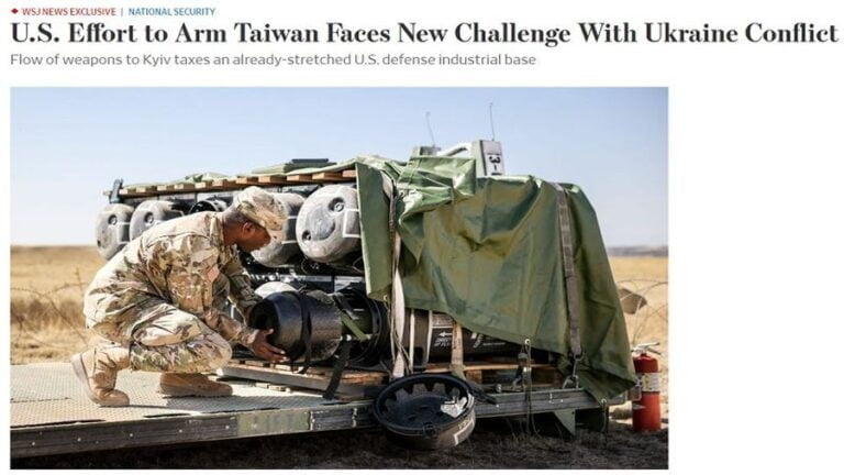 The US’ Arms Backlog for Taiwan Caused by Ukraine Can Facilitate the New Détente