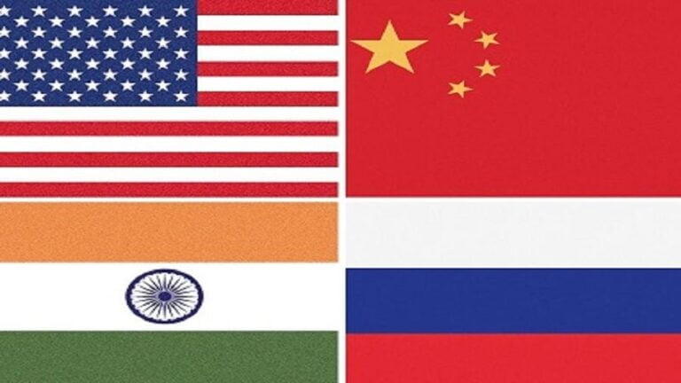 Analyzing the US-Chinese-Russian-Indian Interplay in the Global Systemic Transition