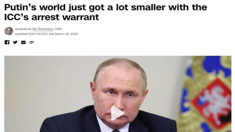 CNN Let Slip That The ICC’s Arrest Warrant Is Revenge for the West’s Failure to Isolate Russia