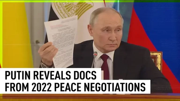Putin Chose The Perfect Time to Reveal Details About the Now-Defunct Draft Treaty with Ukraine