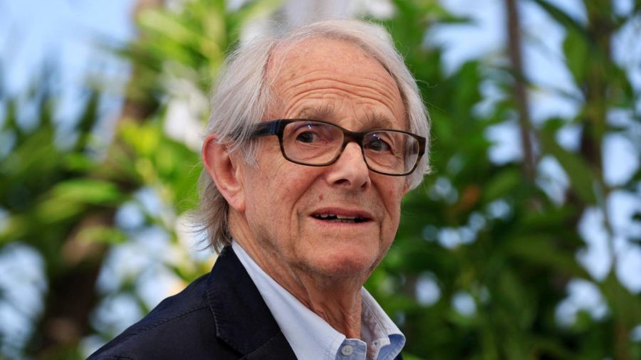 British director Ken Loach poses during a photocall for the film "The Old Oak" during the 76th edition of the Cannes Film Festival in Cannes, southern France, on 27 May, 2023 (AFP)