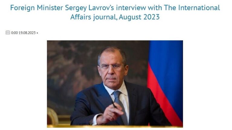 Analyzing Lavrov’s Latest Insight Into the Special Operation